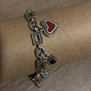 Vintage Silver Charm Bracelet - Premier Designs